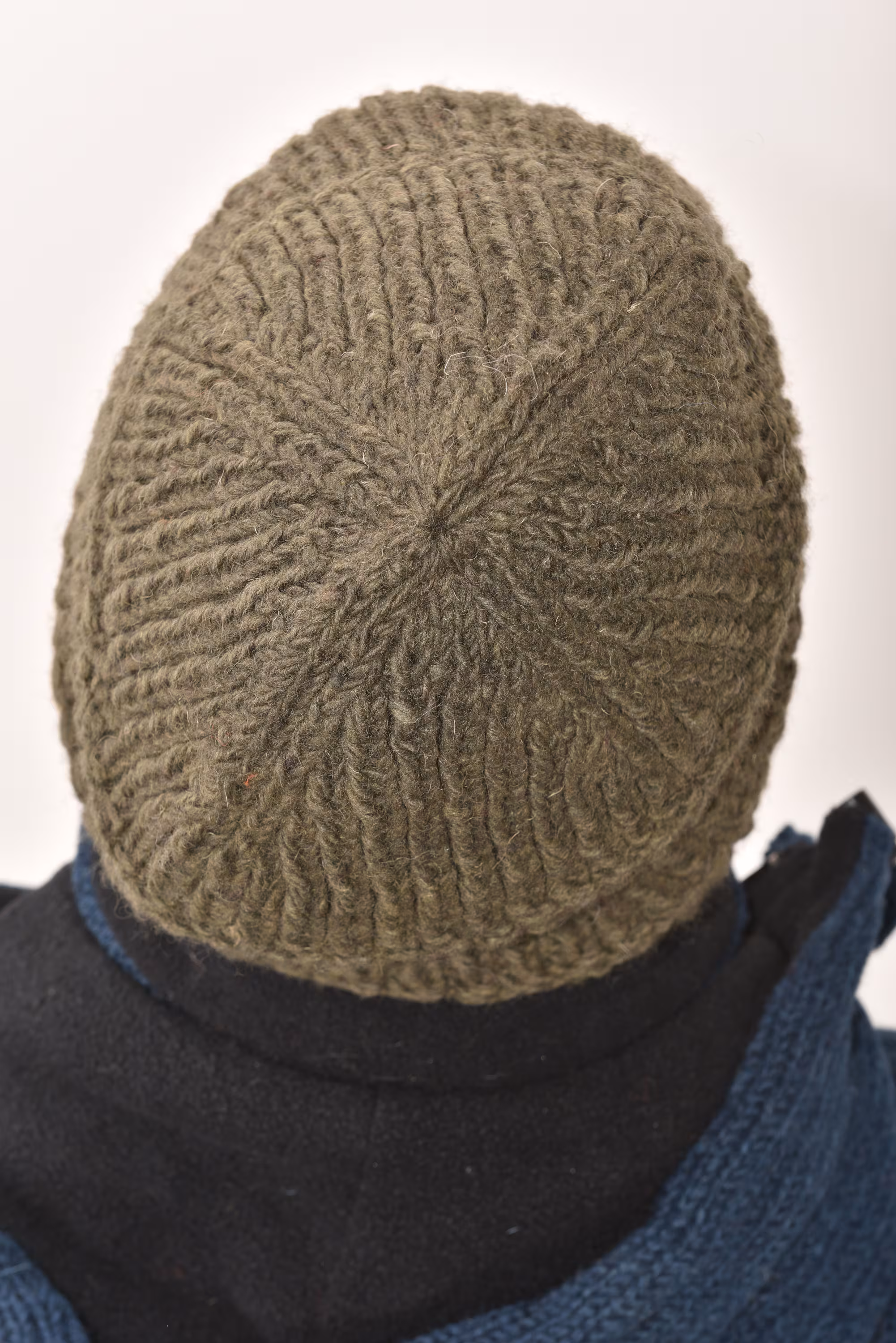 Hand Knitted 100% Merino Wool Snowboard Ski Himalayan Nepal Slouchy Beanie Polar Fleece Lined Woolen Stocking Cap Mens Winter Hat