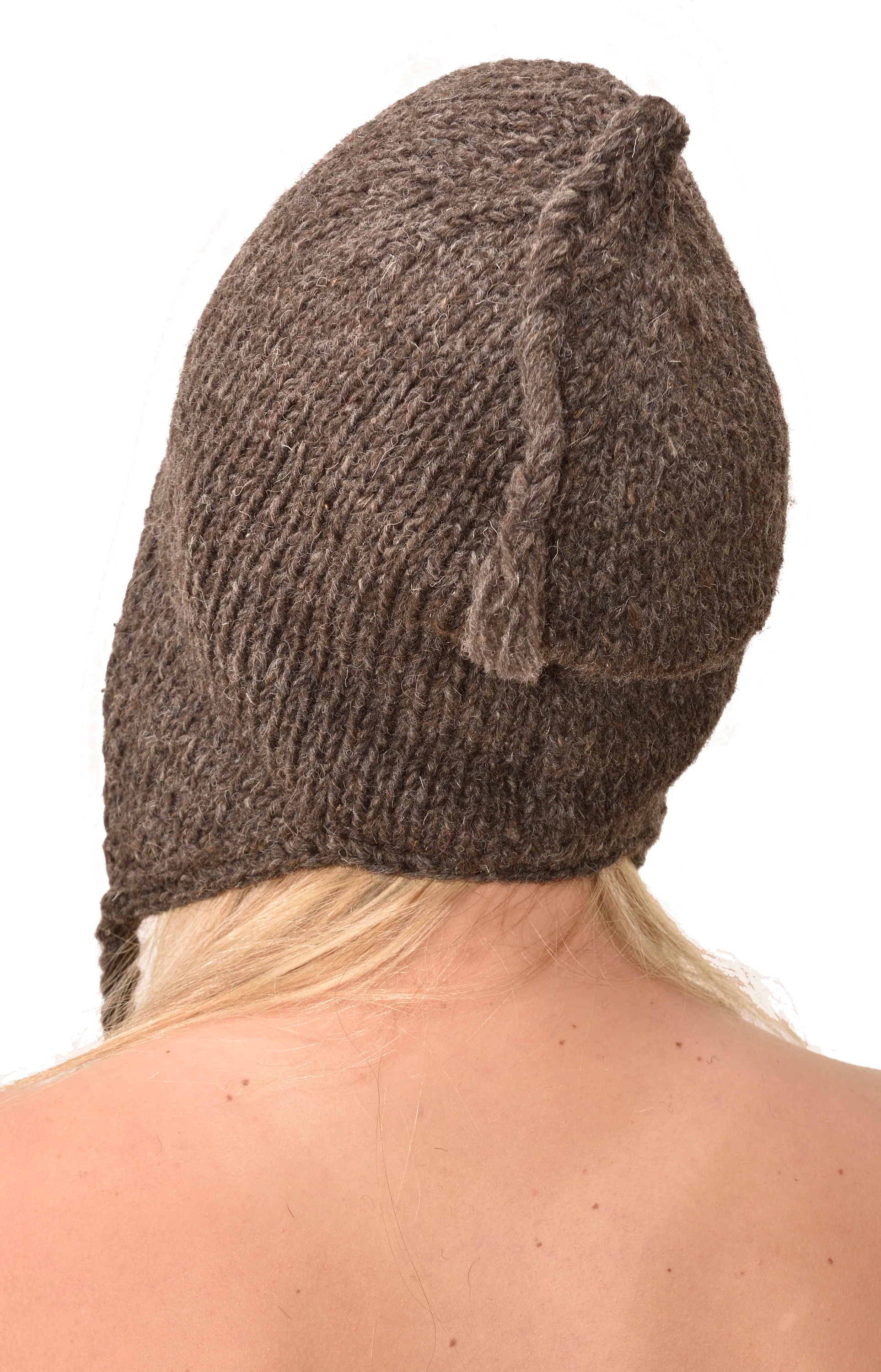 Hand Knitted 100% Merino Wool Snowboard Earflap Ski Peru Chullo Hat Nepalese Snowboard Polar Fleece Lined Hat Woolen Stocking Cap Sherpa Hat