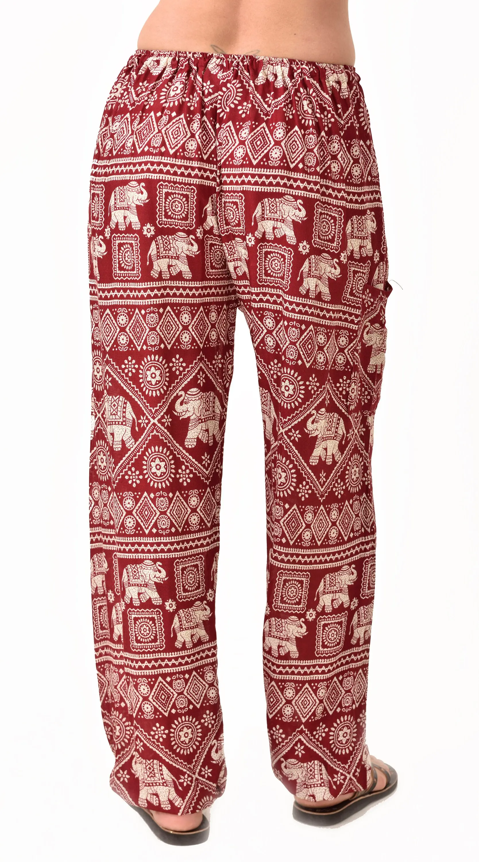 Pants Elephant Designer tailored Printed Thai Yoga Harem Aladdin Boho Rayon Hippie Festival with Elastic Waistband and Drawstring