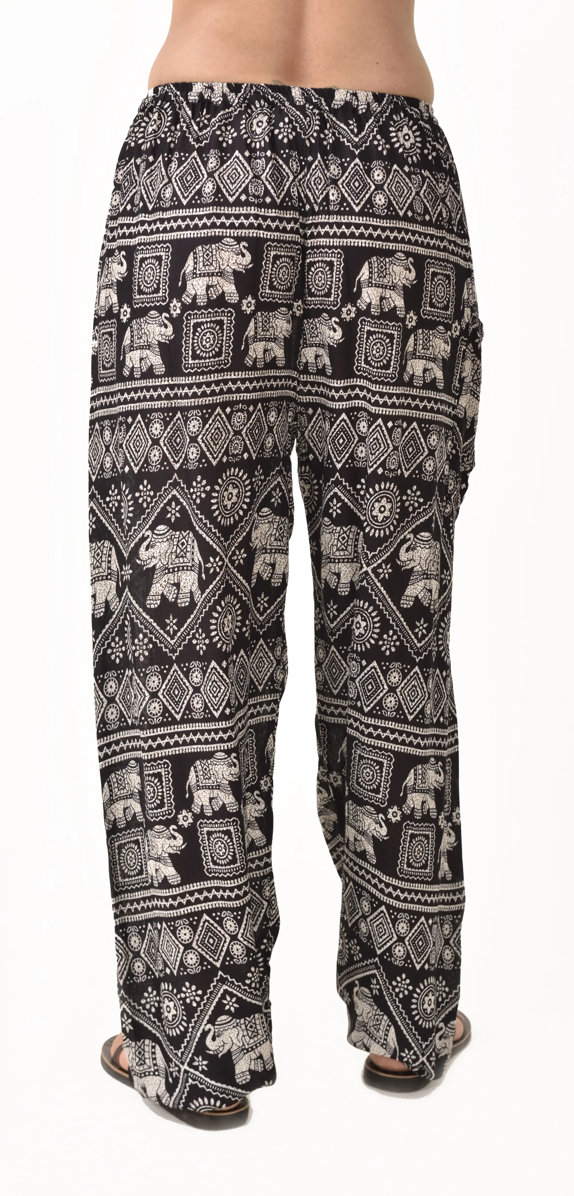 Pants Elephant Designer tailored Printed Thai Yoga Harem Aladdin Boho Rayon Hippie Festival with Elastic Waistband and Drawstring