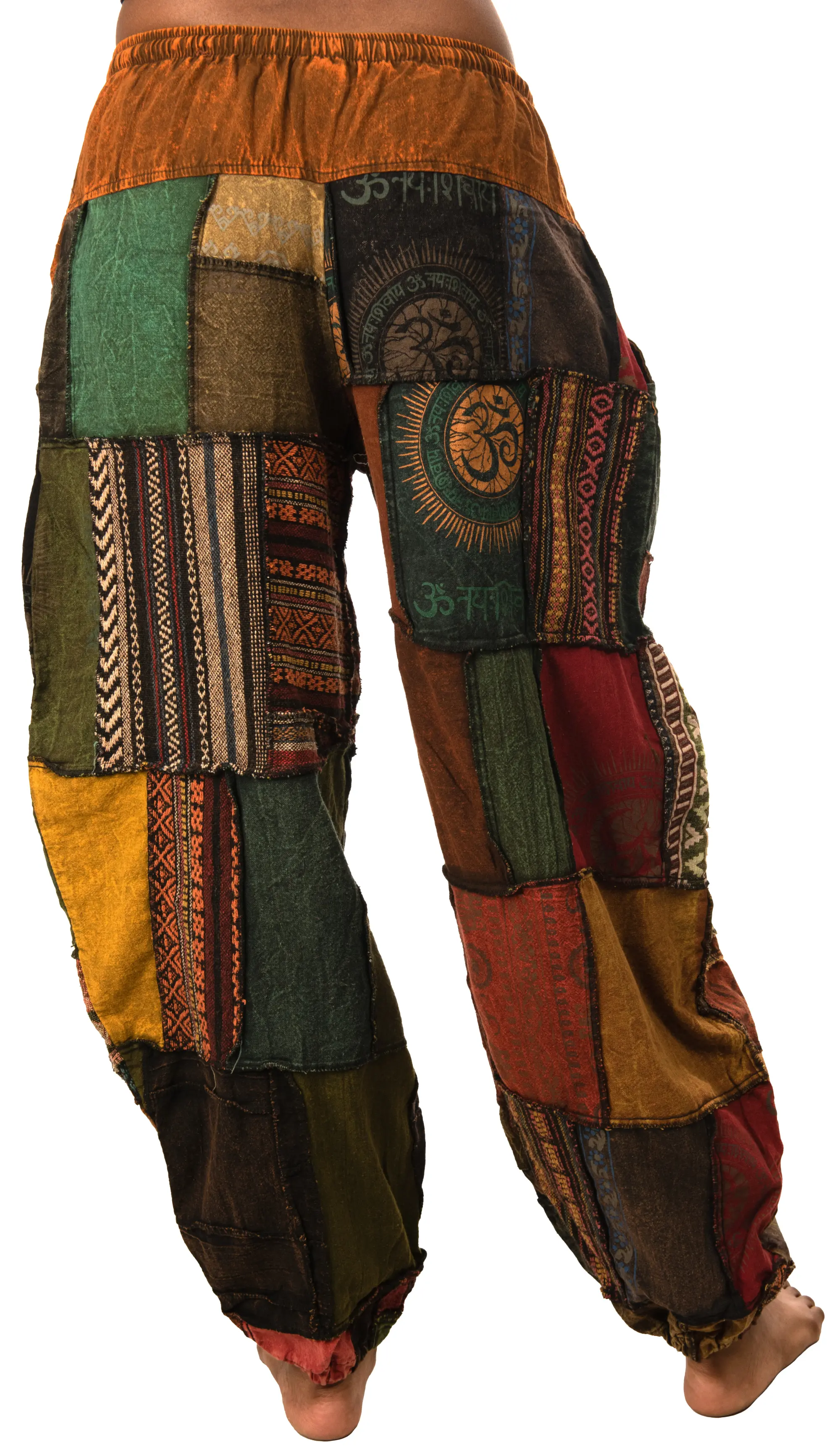 Pants Patchwork Cotton Harem Pants With Pockets Hippie Pants   Patchwork Pants Harem Pants      Hippie Patchwork Pants Boho Pants