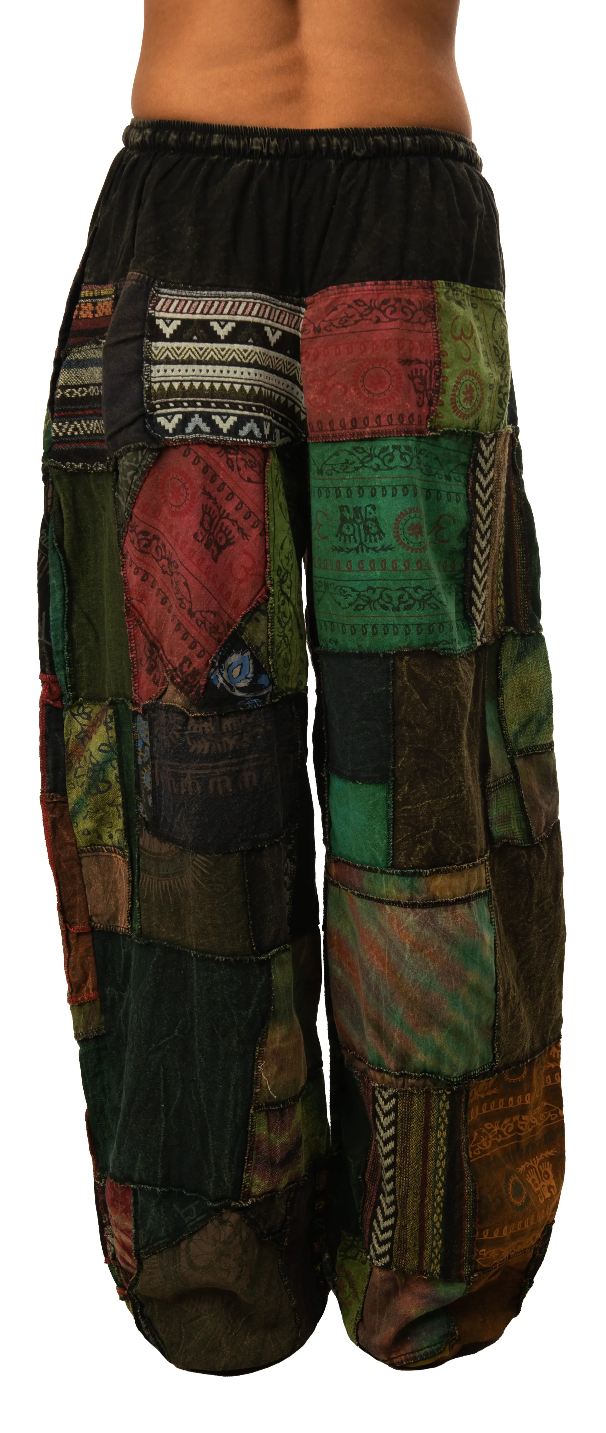 Pants Patchwork Cotton Harem Pants With Pockets Hippie Pants   Patchwork Pants Harem Pants      Hippie Patchwork Pants Boho Pants