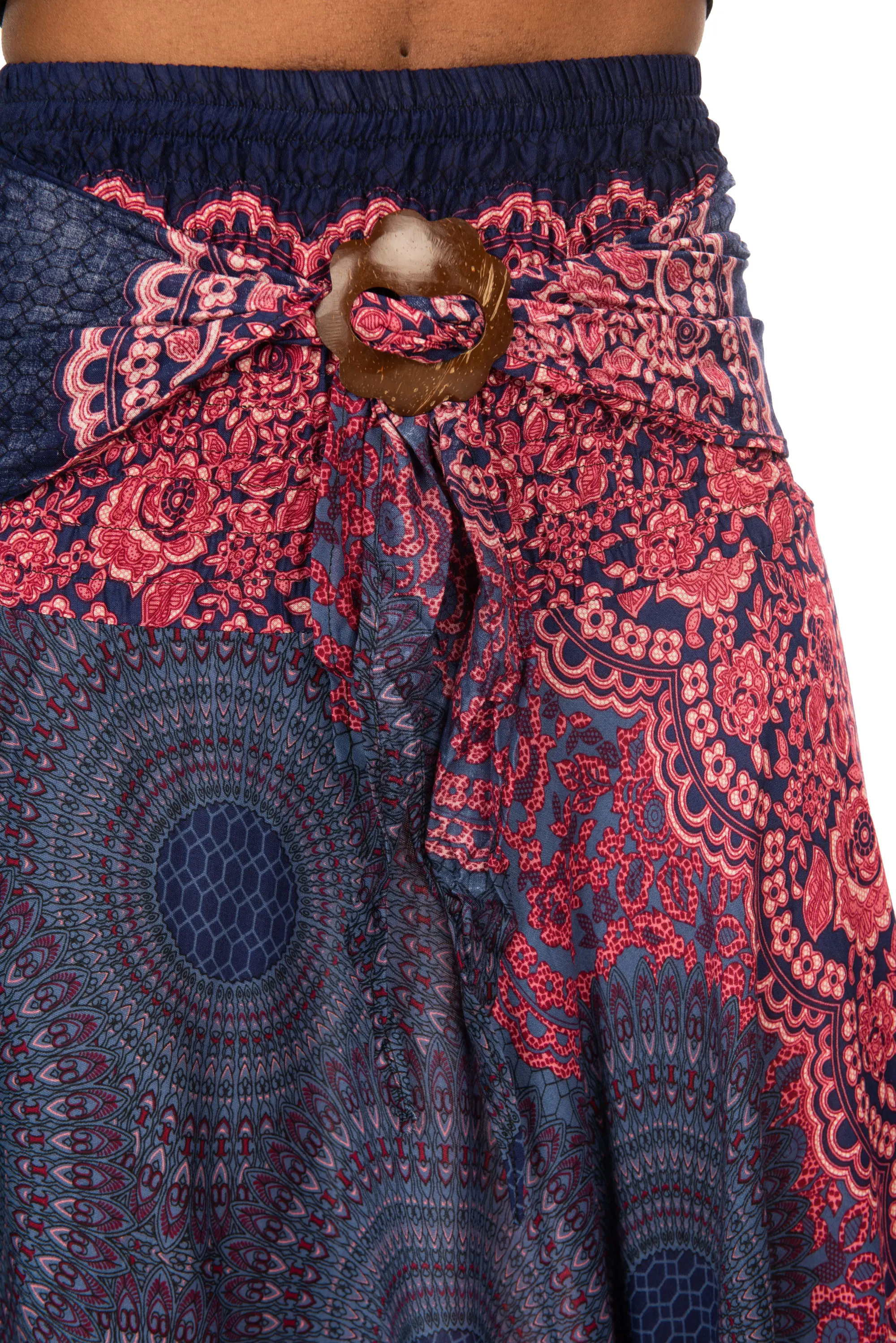 Convertible Print Dress / Skirt - Black White Multi - 3543B