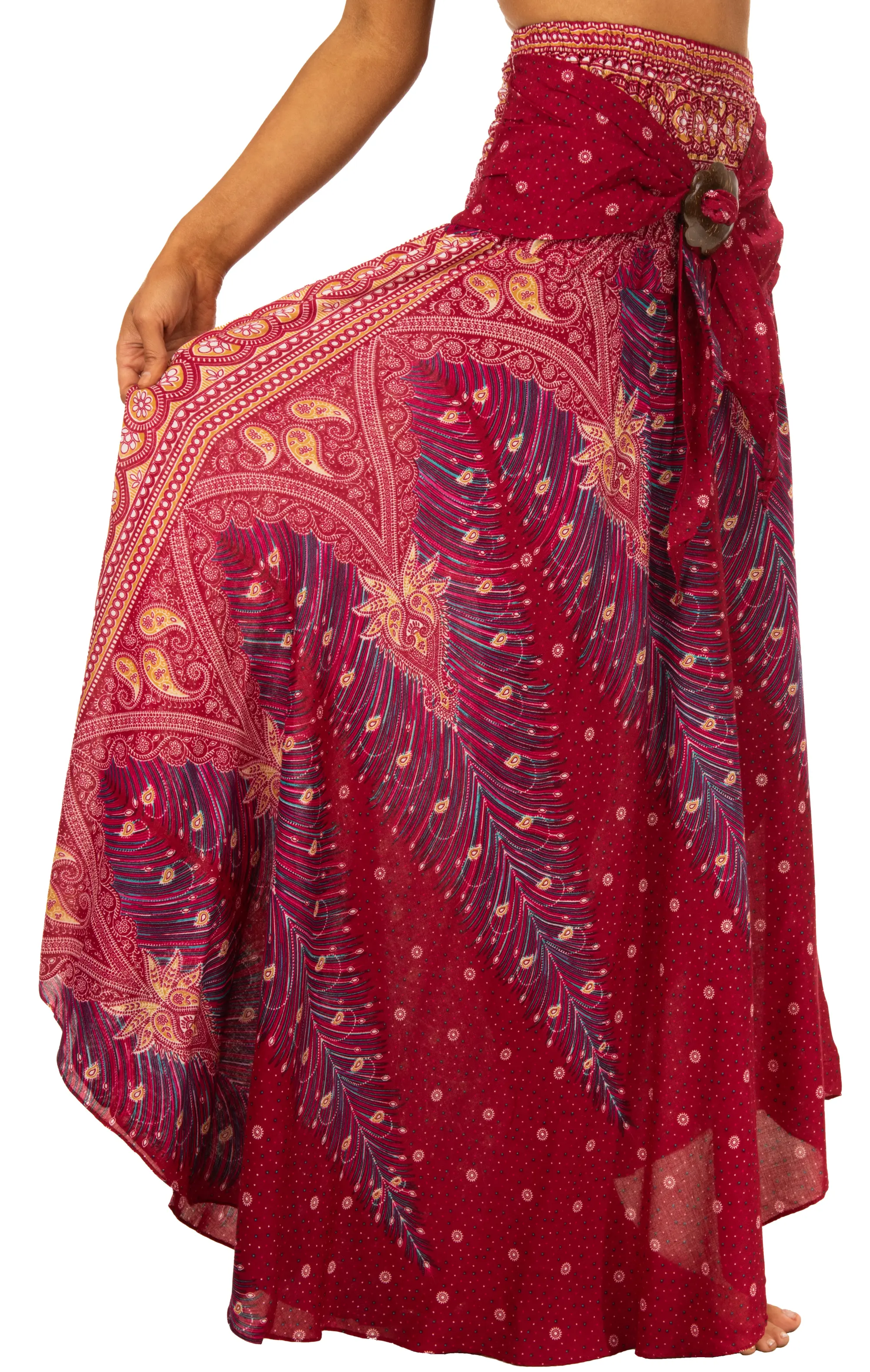 Convertible Print Dress / Skirt - Black White Multi - 3543R