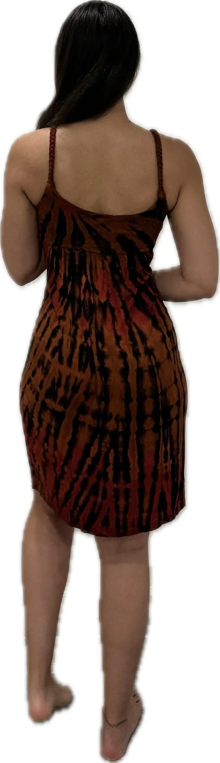 Tie-Dye Midi Dress Reverse Tie Dye short tie dye dress Tie Dye Bohemian Dress Tie Dye Hippie Dress Festival Dress Spandex Dress