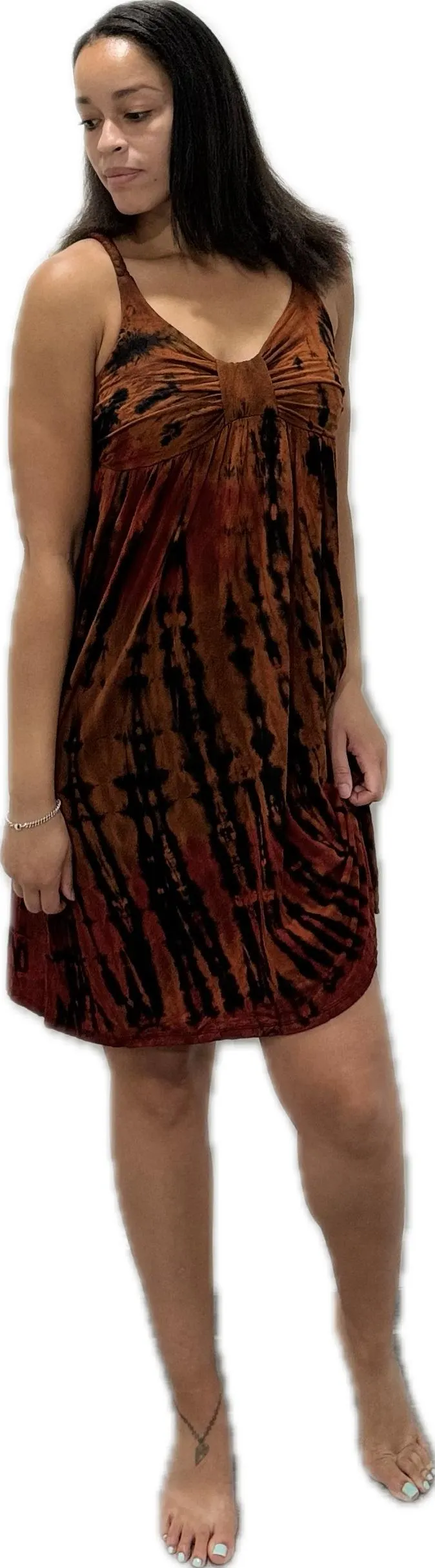 Tie-Dye Midi Dress Reverse Tie Dye short tie dye dress Tie Dye Bohemian Dress Tie Dye Hippie Dress Festival Dress Spandex Dress