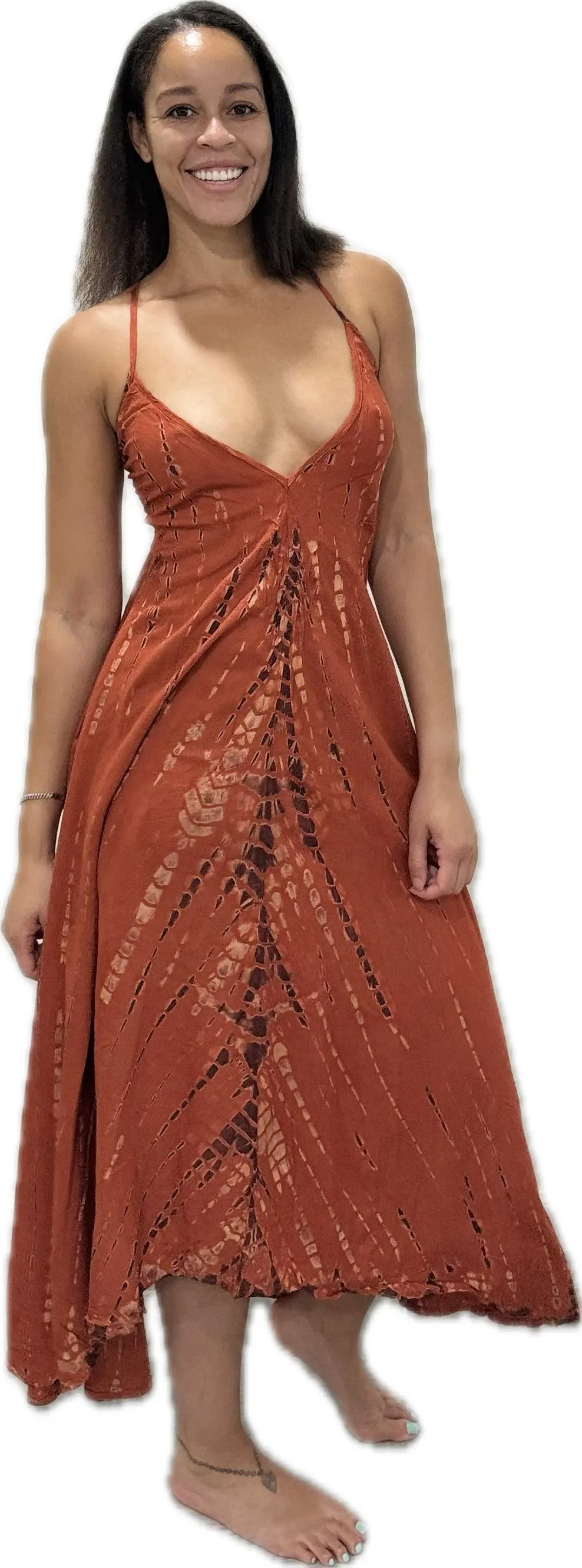 Dress v neck halter maxi dress Drawstring-Detail Dress