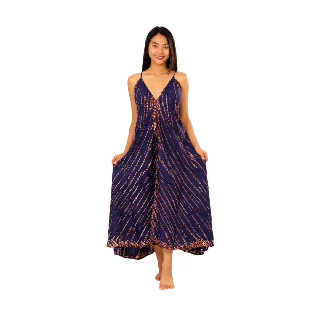 Dress v neck halter maxi dress Drawstring-Detail Dress