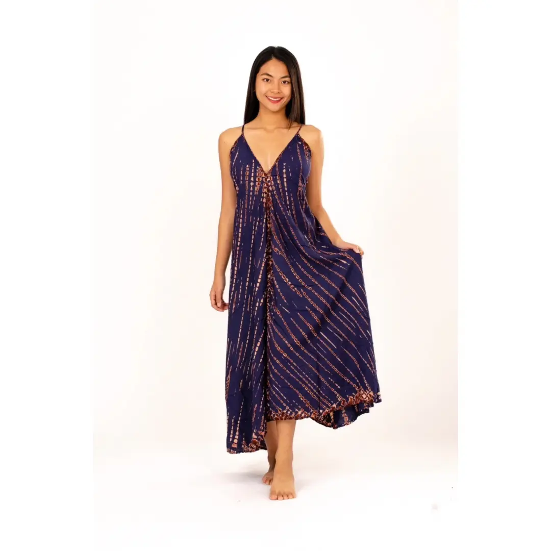 Dress v neck halter maxi dress Drawstring-Detail Dress