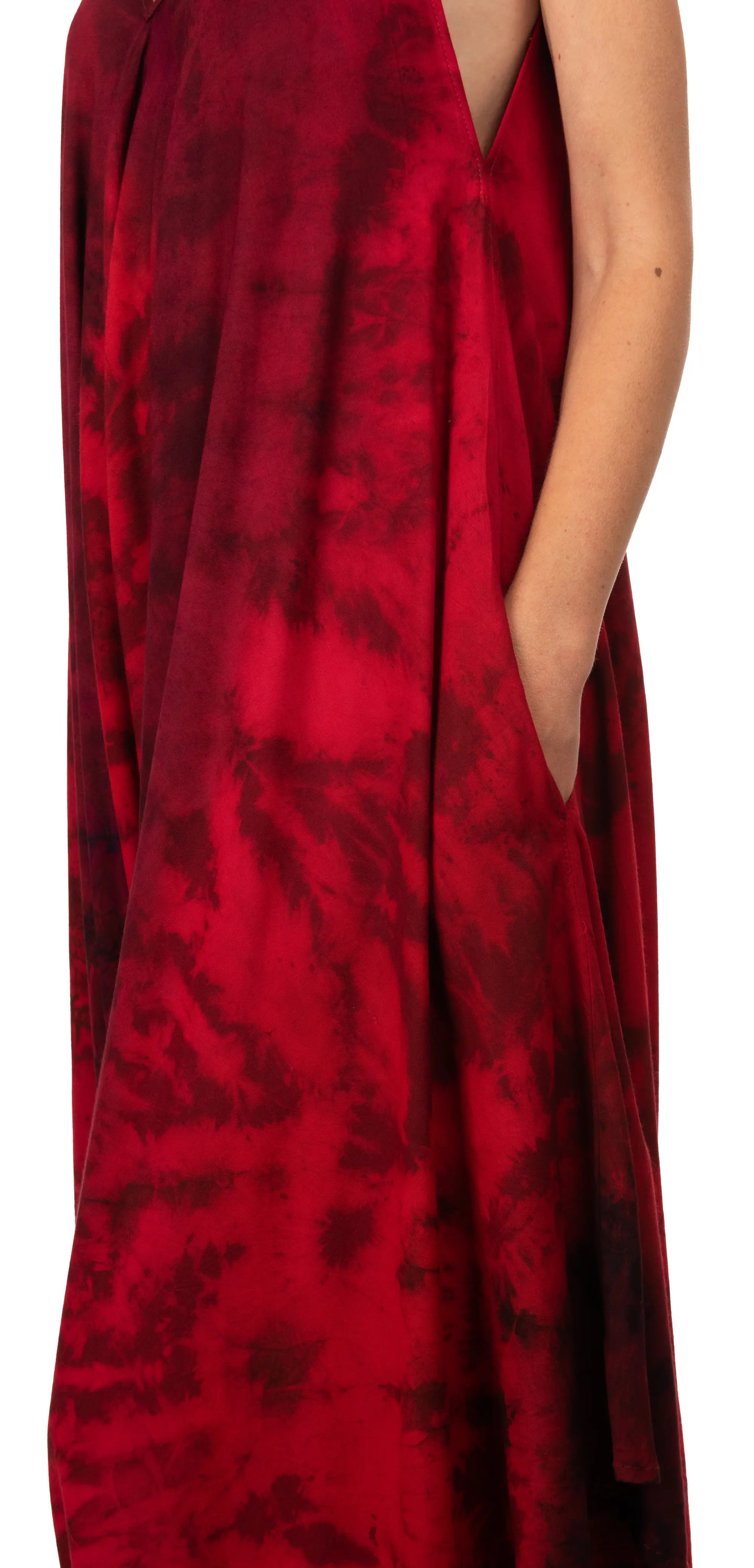 Tie Dye Rayon Overalls: Bohemian Hippie Jumpsuit