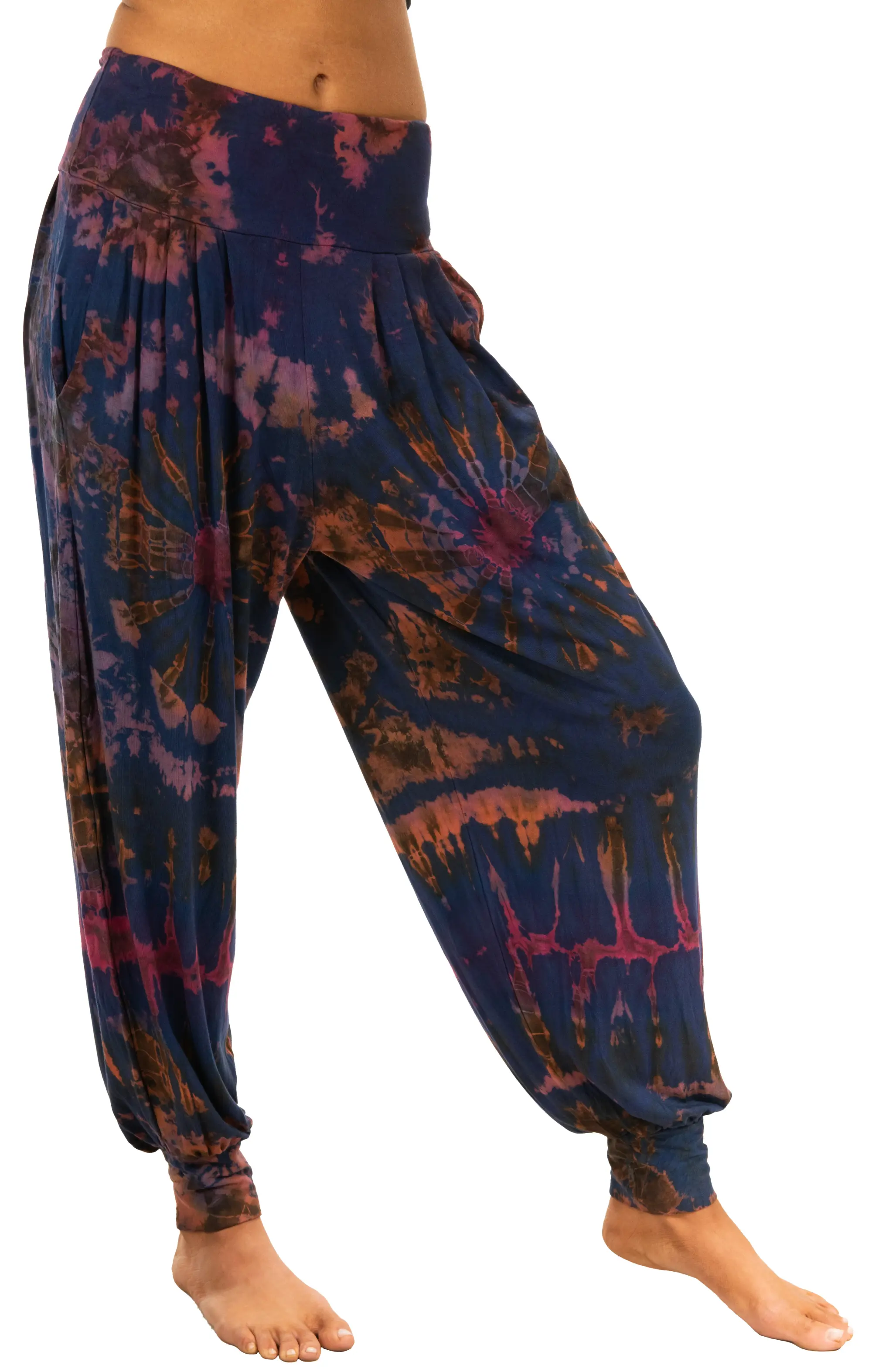 Tie Dye Harem Pants: Bohemian Hippie Yoga Pants  