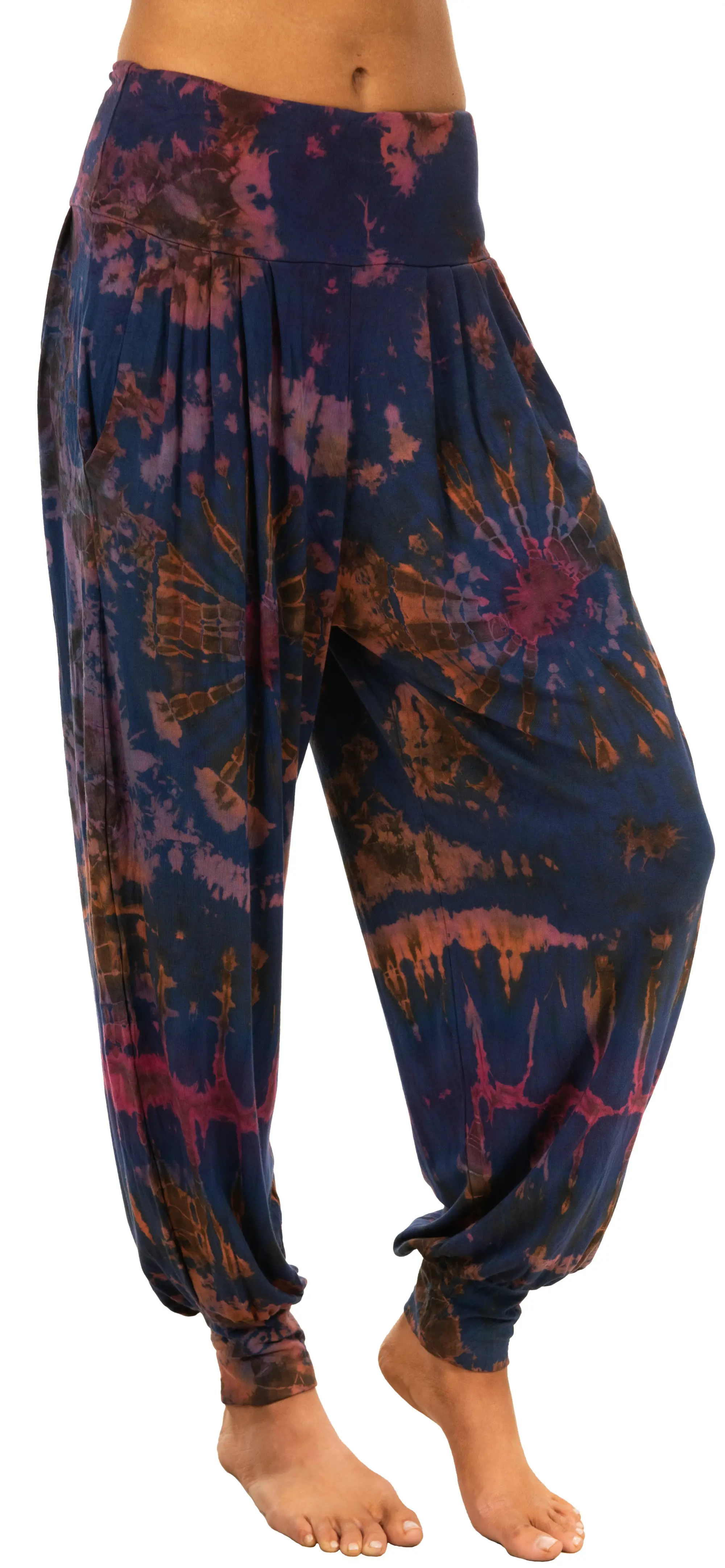 Tie Dye Harem Pants: Bohemian Hippie Yoga Pants  