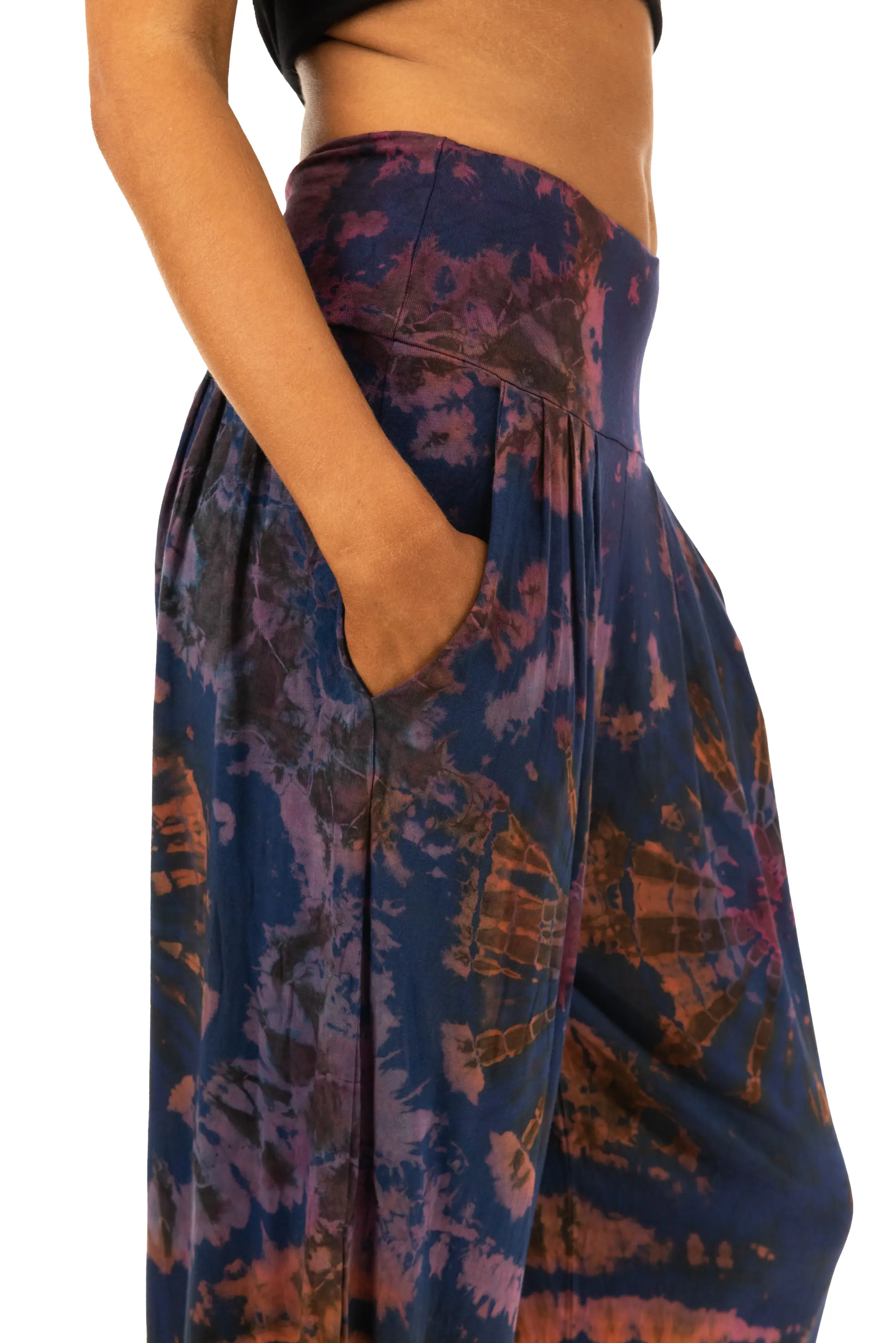 Tie Dye Harem Pants: Bohemian Hippie Yoga Pants  
