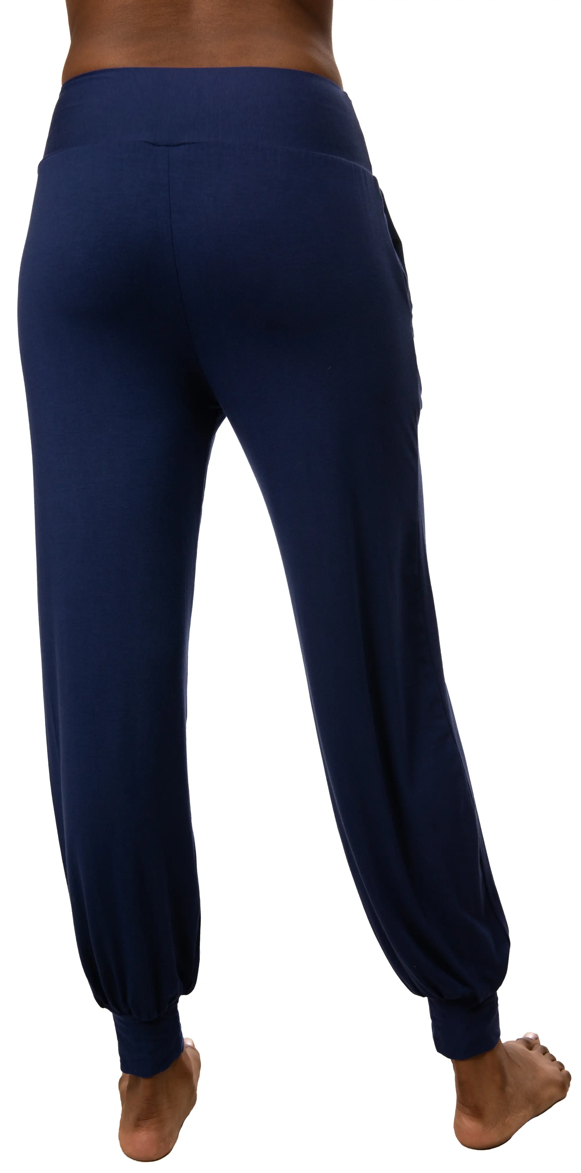 Solid Color Harem Pants w/pockets- 2365B-Blue
