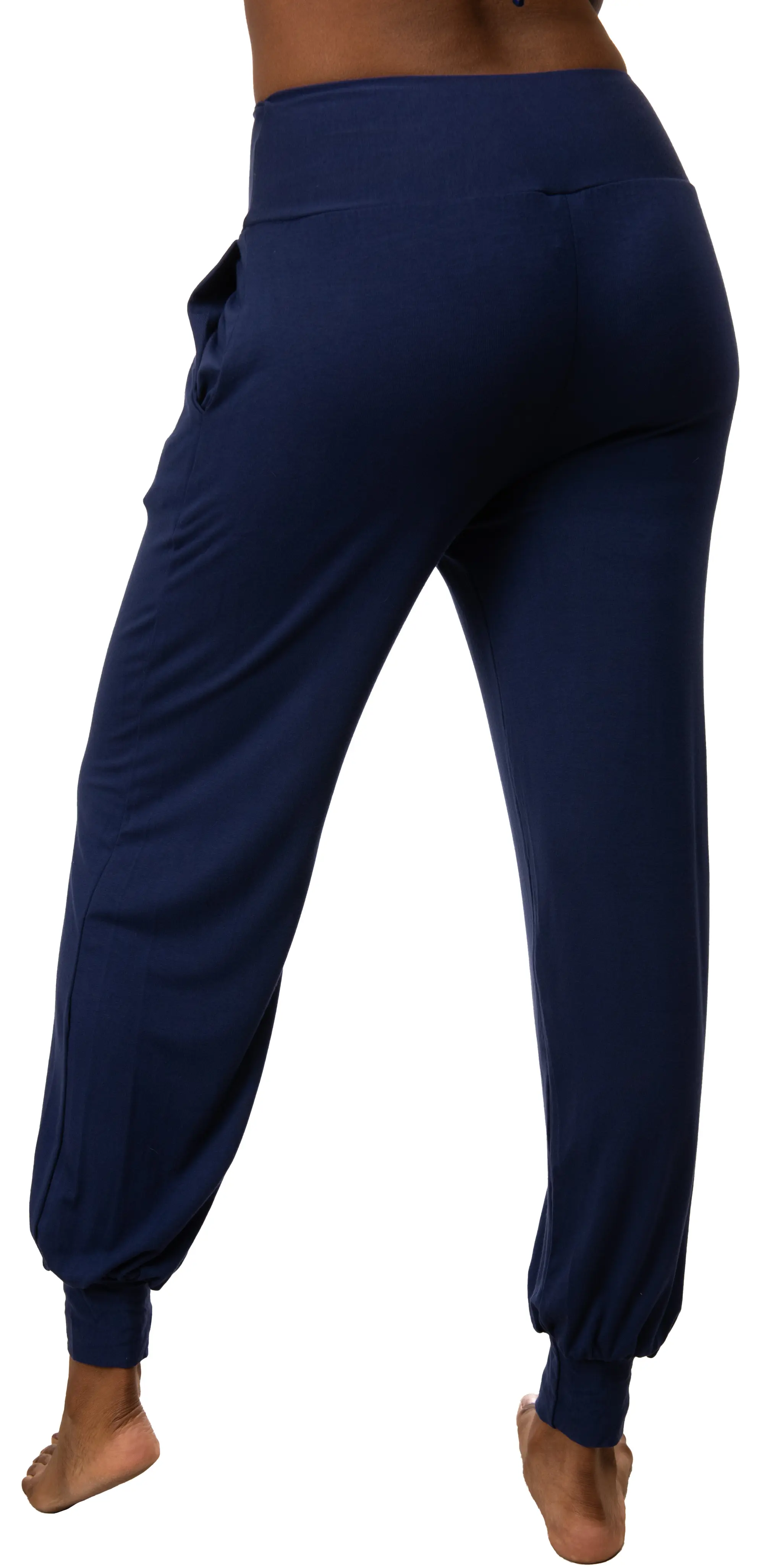 Solid Color Harem Pants w/pockets- 2365B-Blue