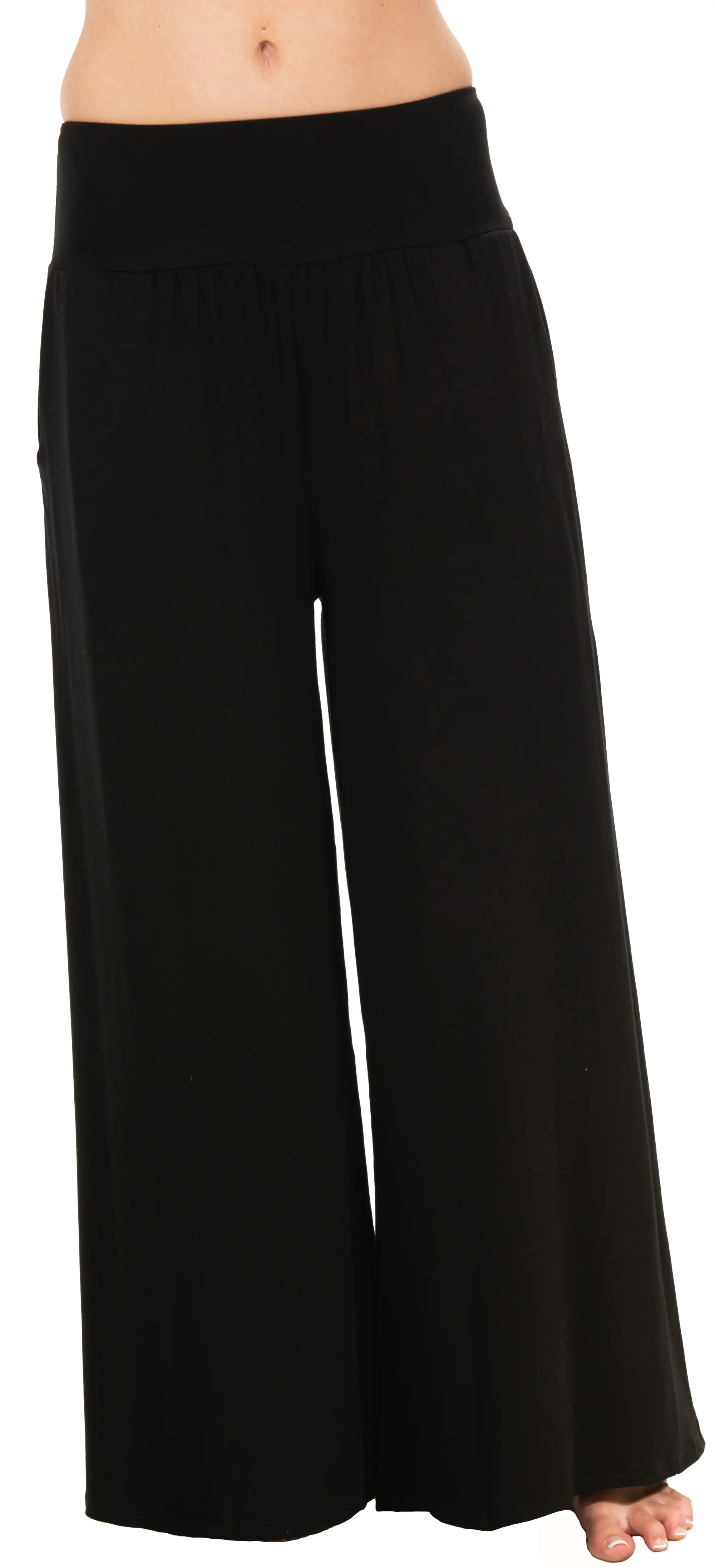 Solid Color Wide Leg Pants w/ pockets - 2368K