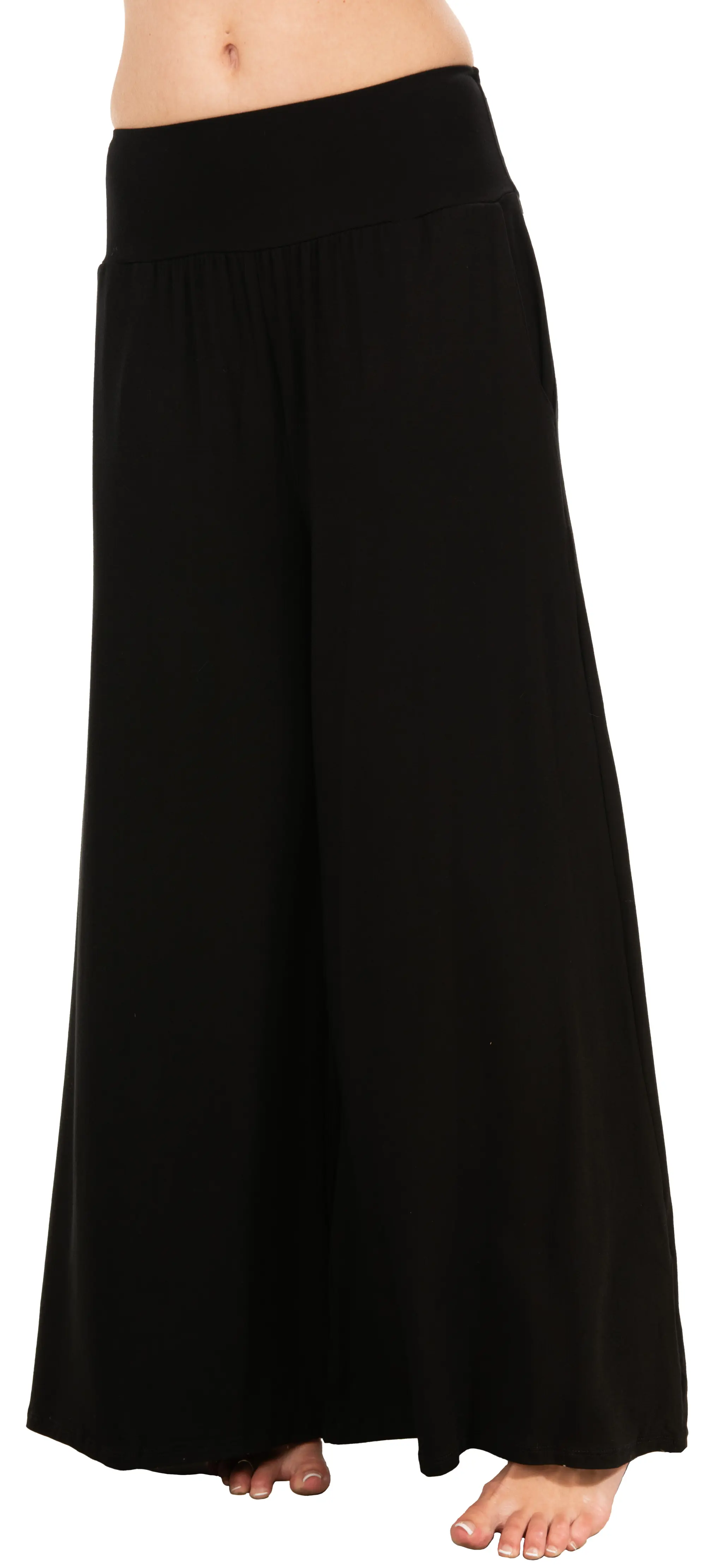 Solid Color Wide Leg Pants w/ pockets - 2368K