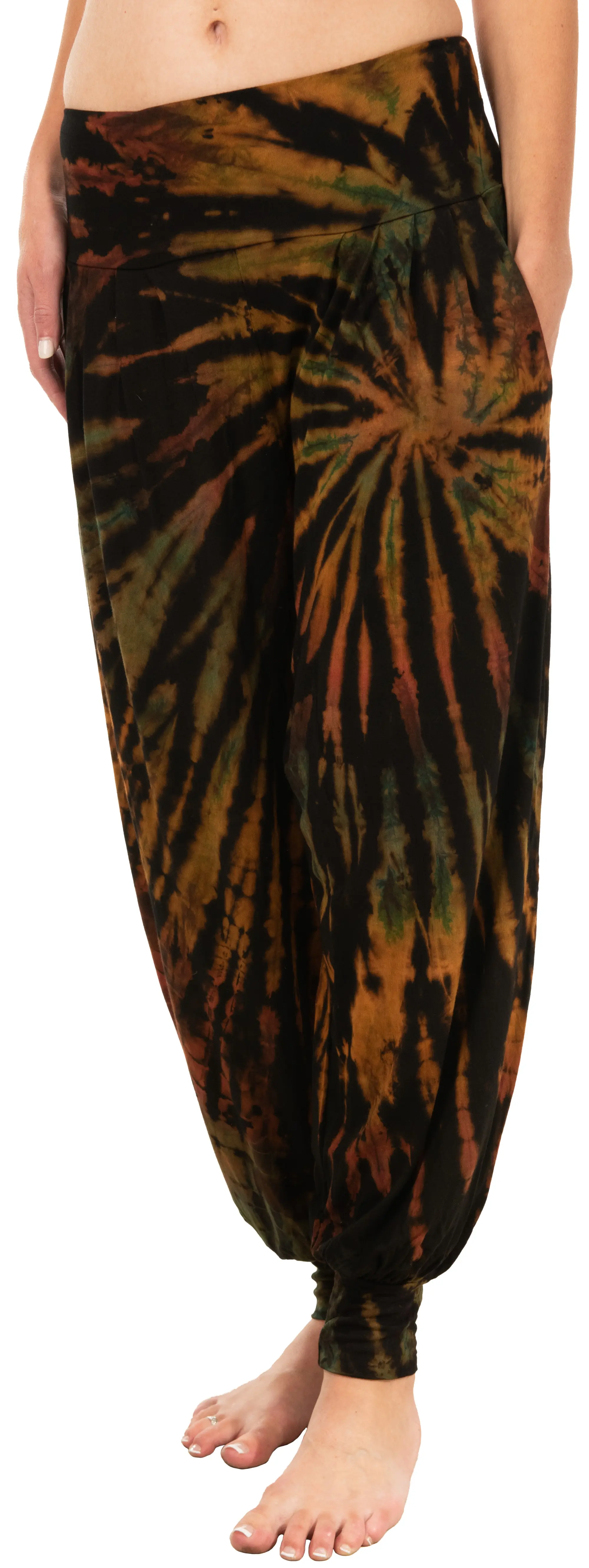 Tie Dye Harem Pants: Bohemian Hippie Yoga Pants