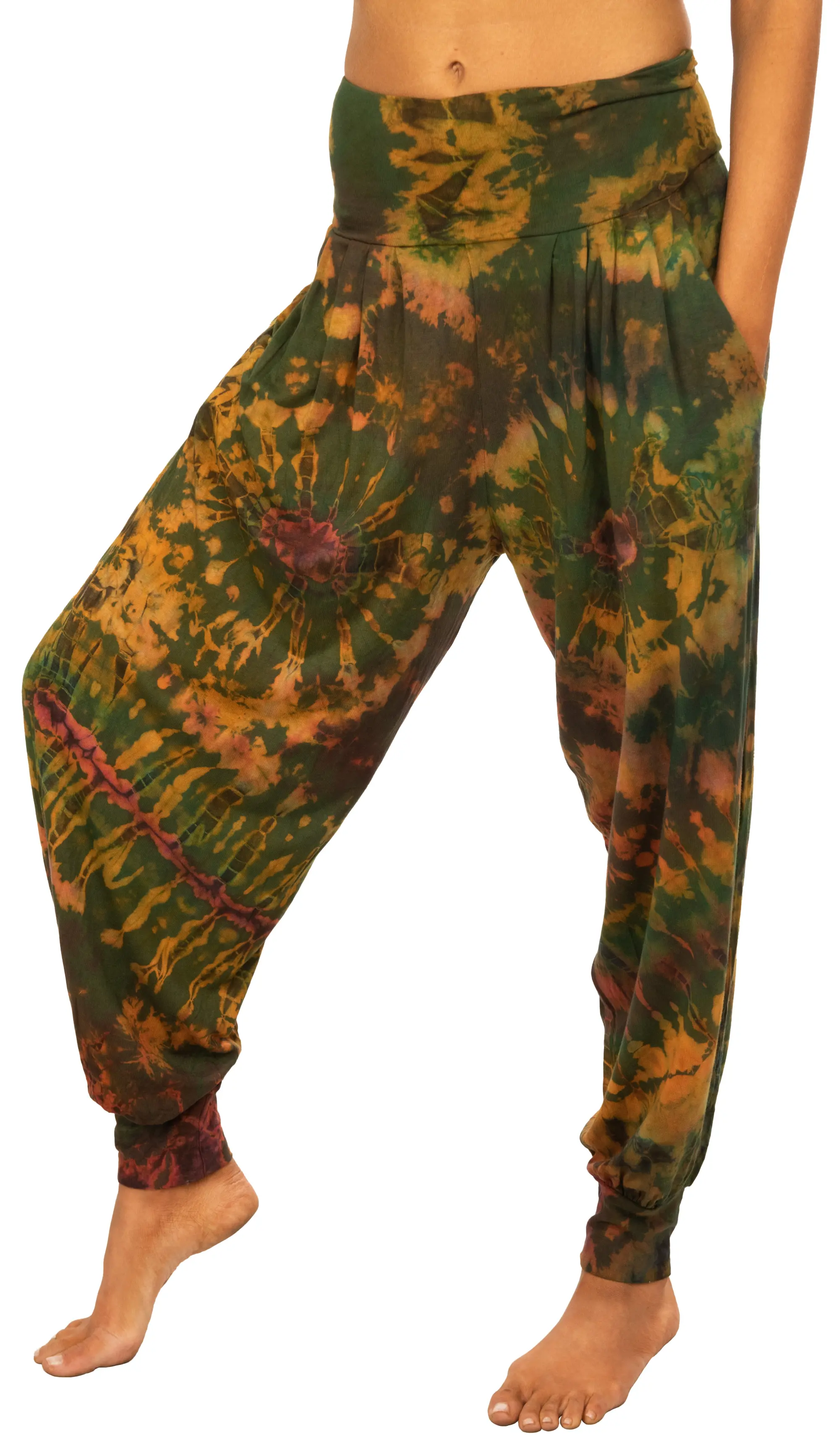 Tie Dye Harem Pants: Bohemian Hippie Yoga Pants