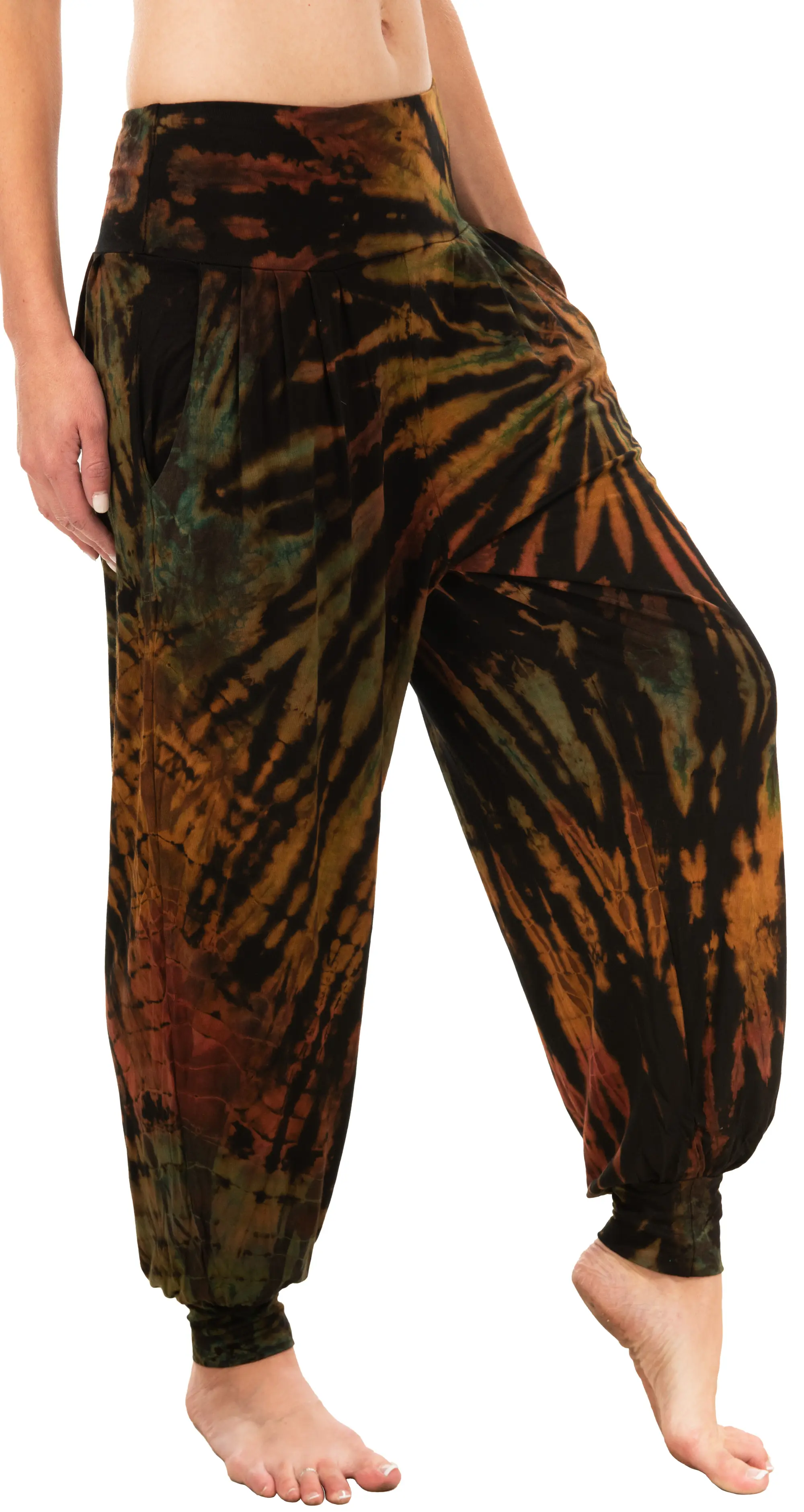 Tie Dye Harem Pants: Bohemian Hippie Yoga Pants