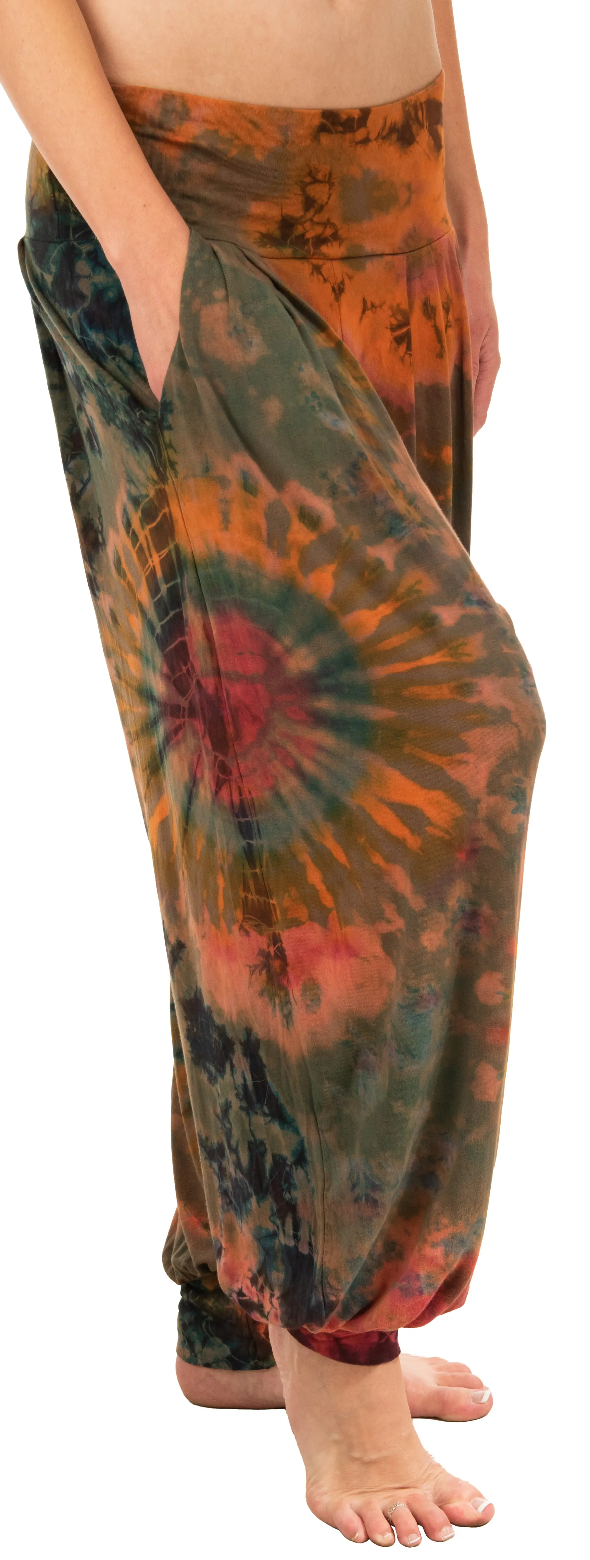Tie Dye Harem Pants: Bohemian Hippie Yoga Pants