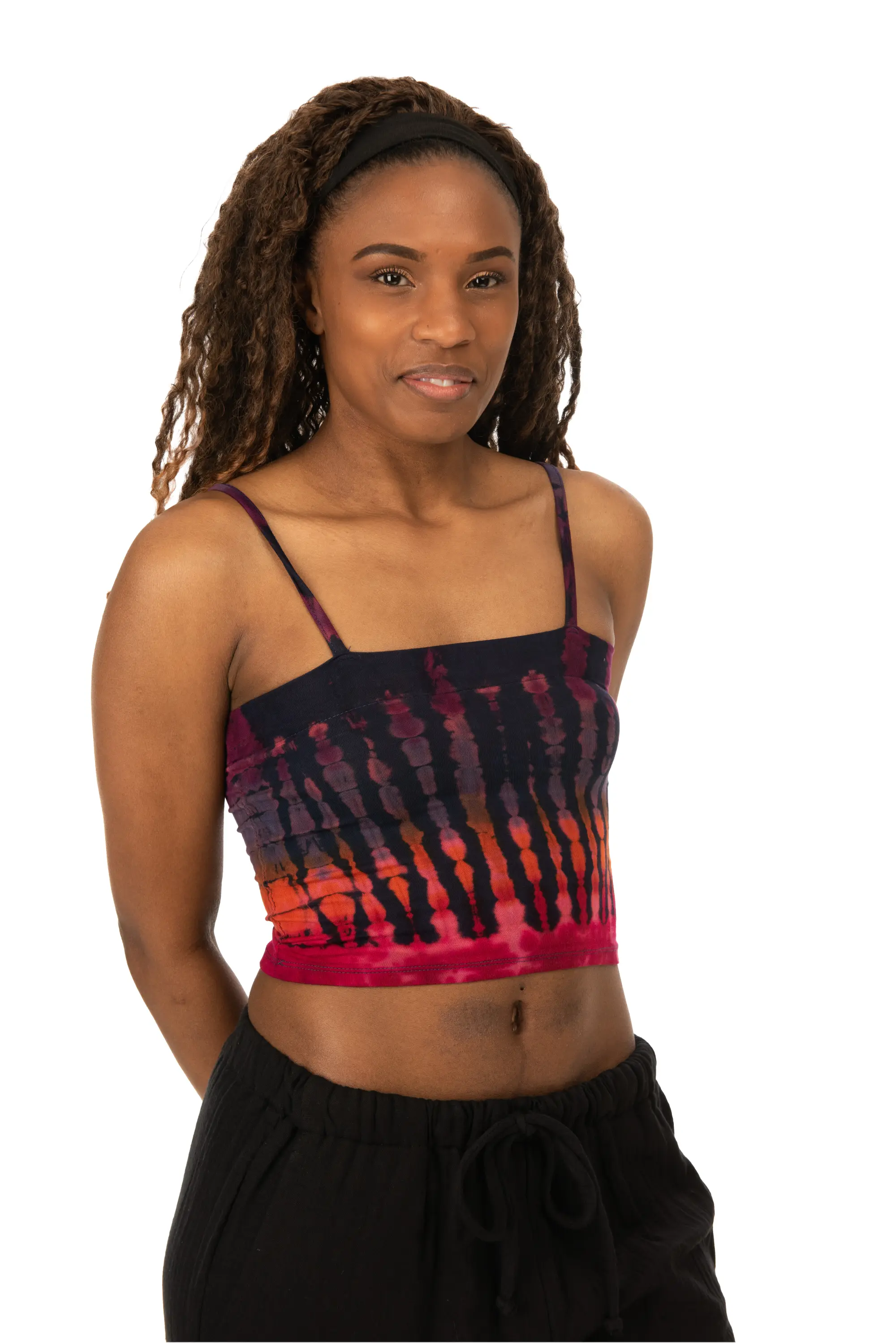 Tie Dye Bikini Top Reverse Tie Dye  tie dye top Tie Dye Bohemian Top Hippie Top Festival Top Rayon top