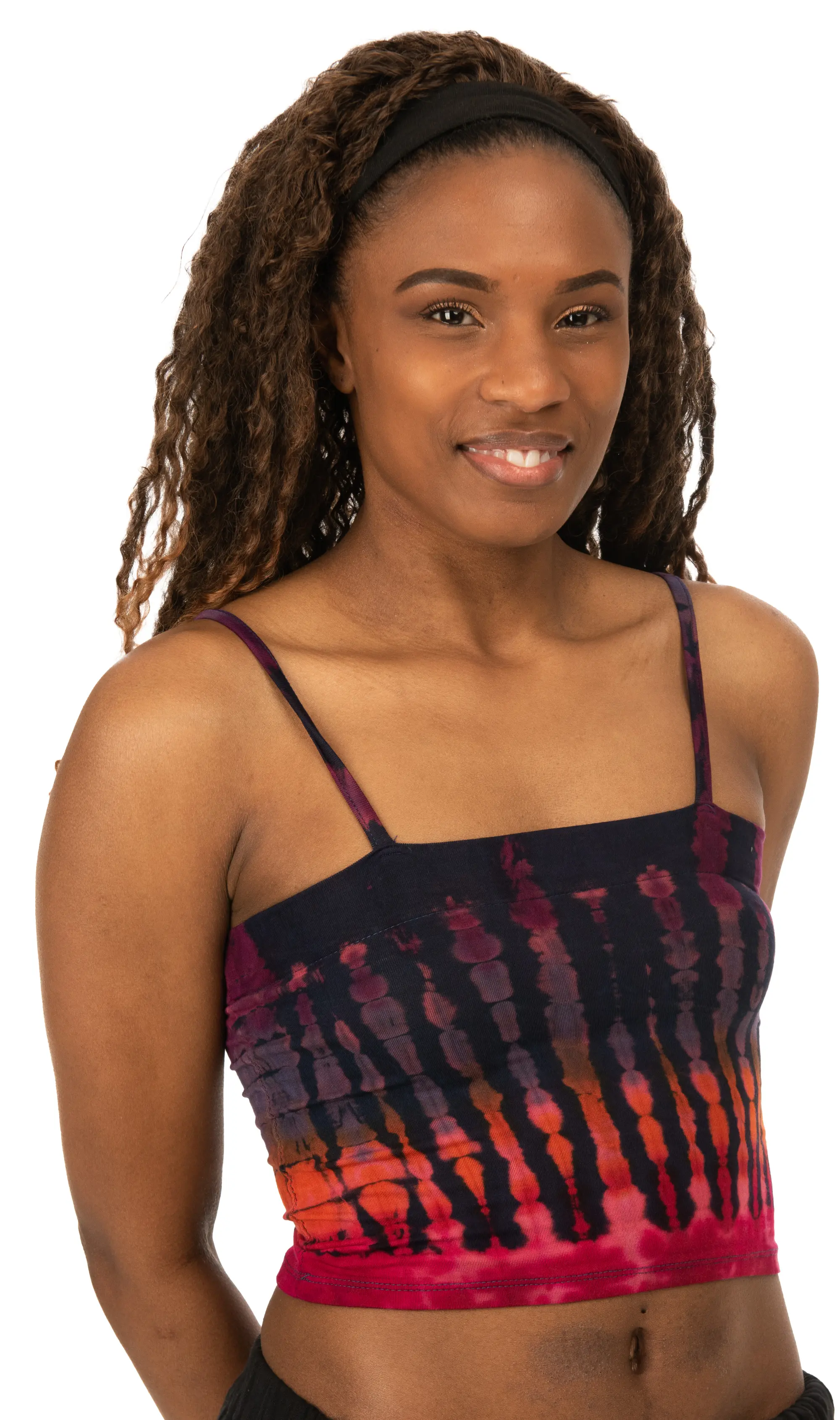 Tie Dye Bikini Top Reverse Tie Dye  tie dye top Tie Dye Bohemian Top Hippie Top Festival Top Rayon top