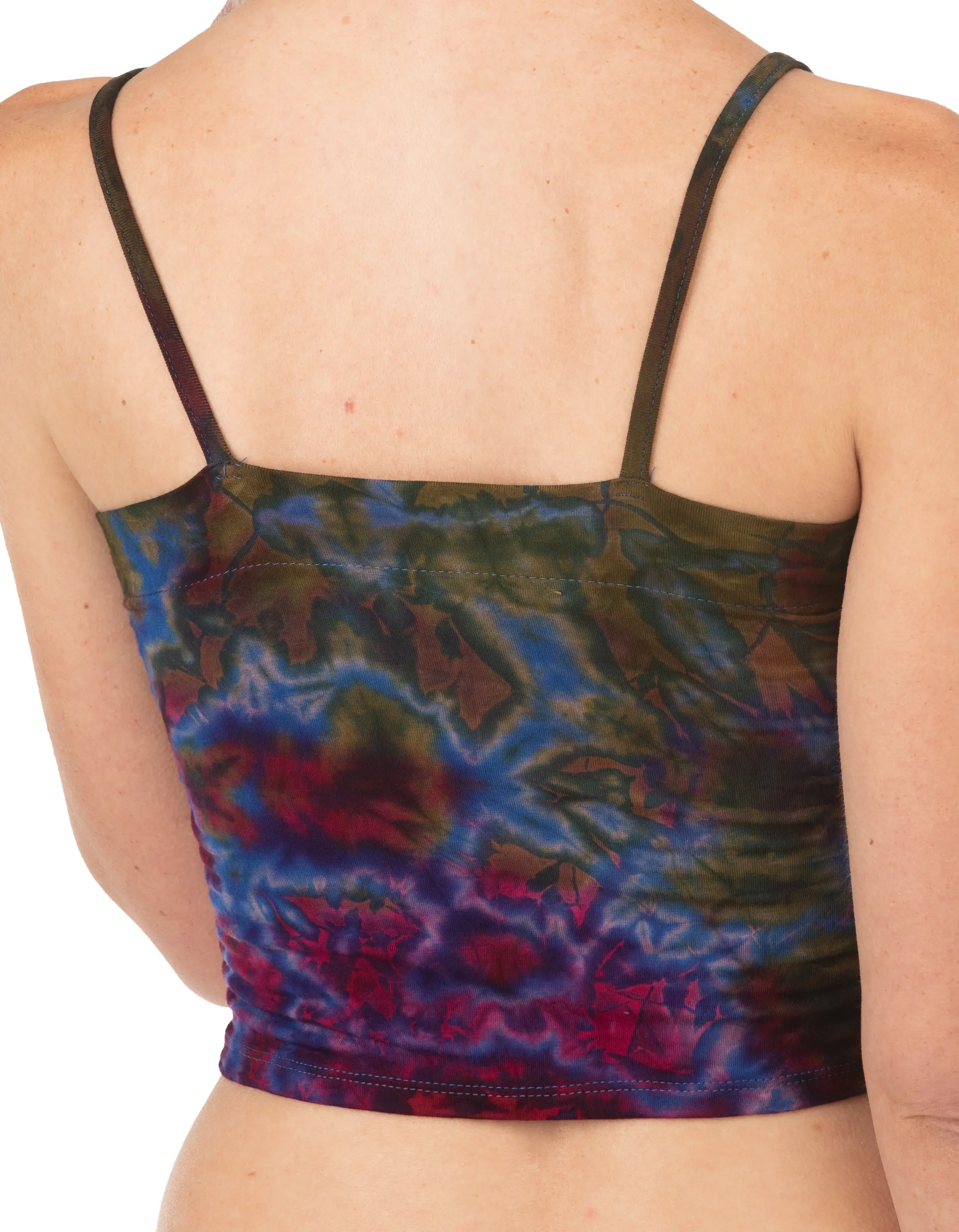 Tie Dye Bikini Top Reverse Tie Dye  tie dye top Tie Dye Bohemian Top Hippie Top Festival Top Rayon top