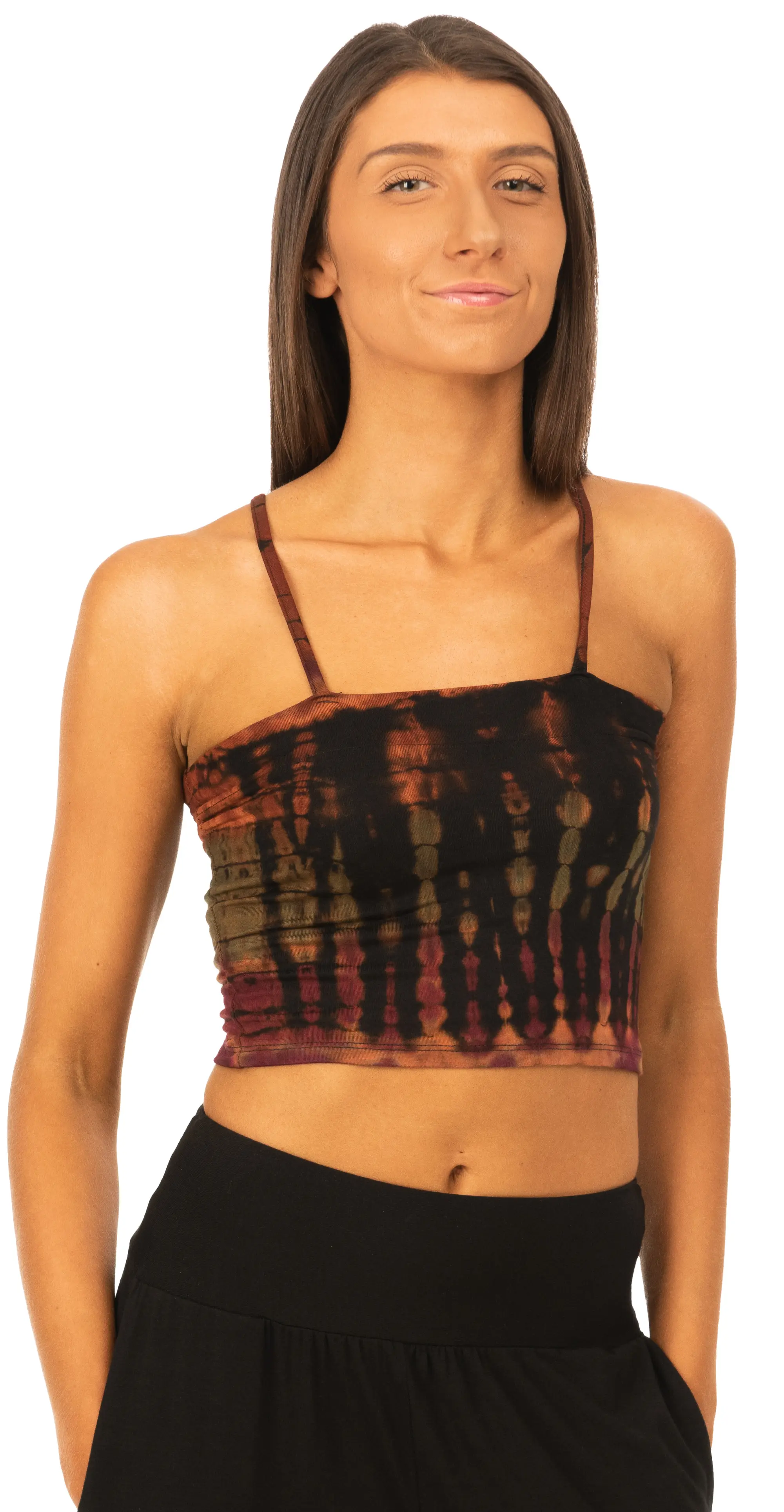 Tie Dye Bikini Top Reverse Tie Dye  tie dye top Tie Dye Bohemian Top Hippie Top Festival Top Rayon top
