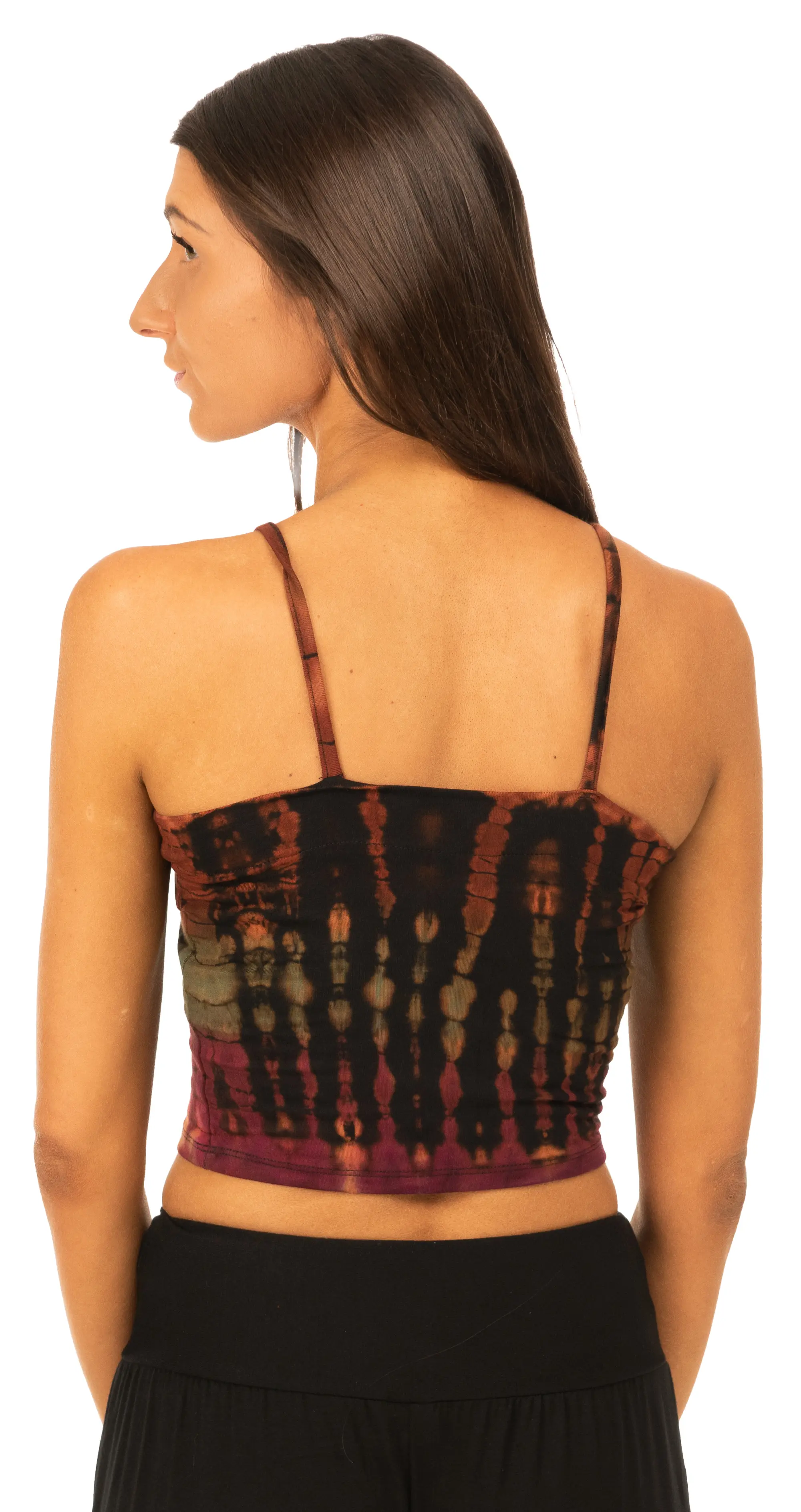 Tie Dye Bikini Top Reverse Tie Dye  tie dye top Tie Dye Bohemian Top Hippie Top Festival Top Rayon top