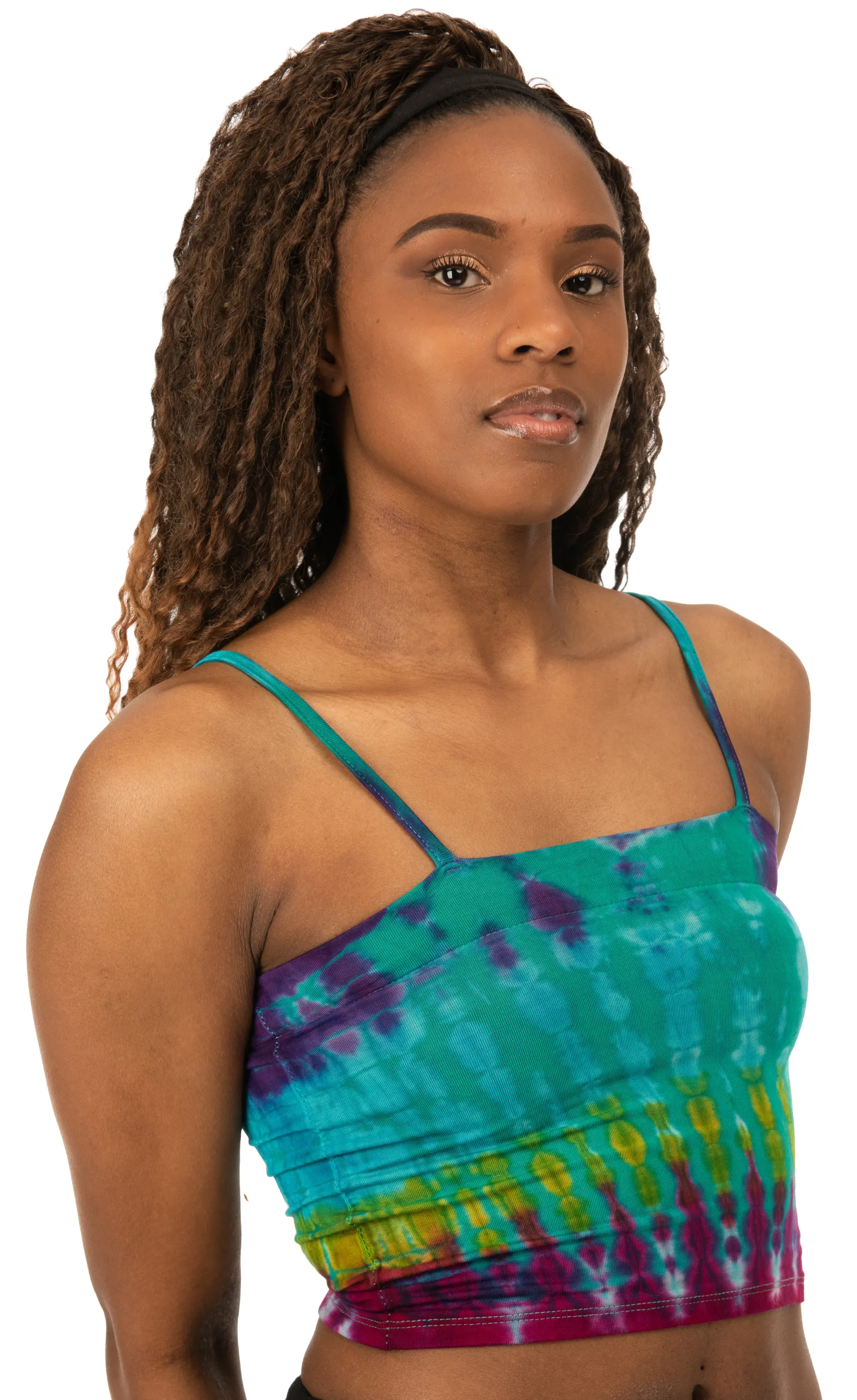 Tie Dye Bikini Top Reverse Tie Dye  tie dye top Tie Dye Bohemian Top Hippie Top Festival Top Rayon top